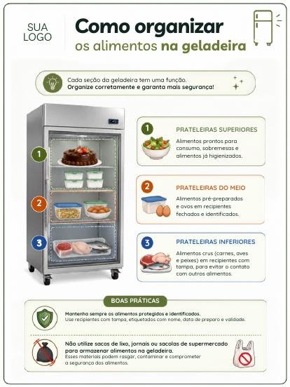 Placa: como organizar os alimentos na geladeira